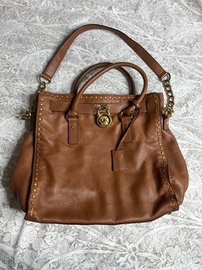 Michael Kors Hamilton Leather Handbag Tote Bag XL